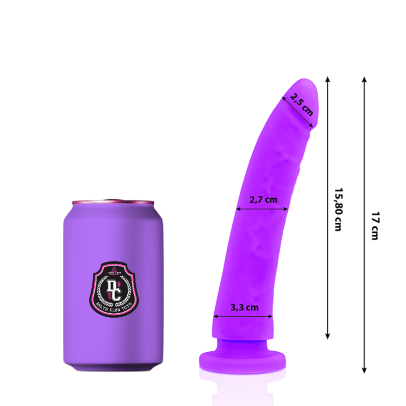 DELTA CLUB TOYS DILDO LILLA IN SILICONE MEDICO 17 X 3 CM
