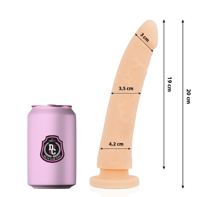 DELTA CLUB TOYS DILDO NATURALE IN SILICONE MEDICO 20 X 4 CM