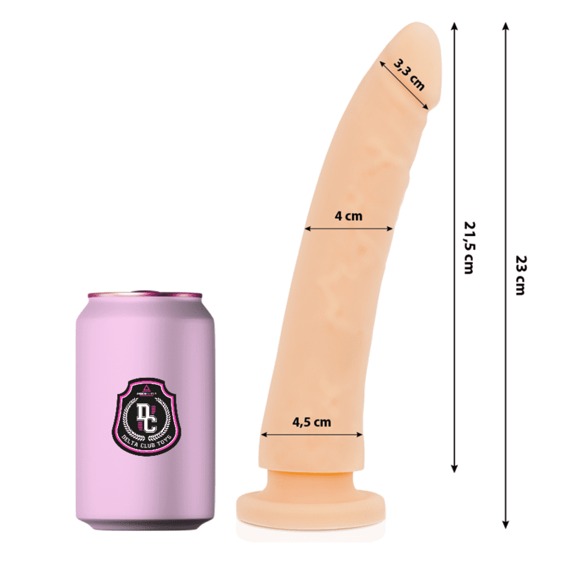 DELTA CLUB TOYS DILDO NATURALE IN SILICONE MEDICO 23 X 4.5 CM