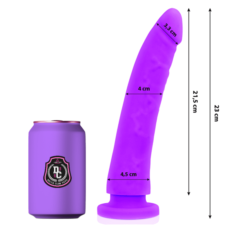 DELTA CLUB TOYS DILDO LILLA IN SILICONE MEDICO 23 X 4.5 CM