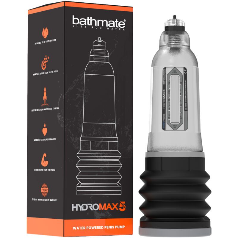 POMPA PENE BATHMATE HYDROMAX 5 TRASPARENTE