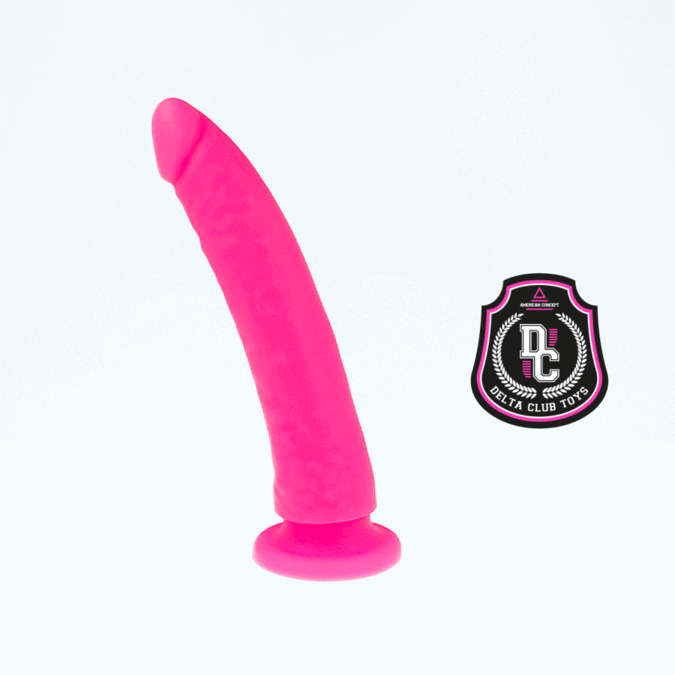 DELTA CLUB TOYS DILDO ROSA IN SILICONE MEDICO 17 X 3 CM