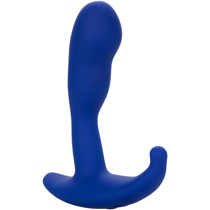 STIMOLATORE ANALE CURVO E VIBRATORE BLU