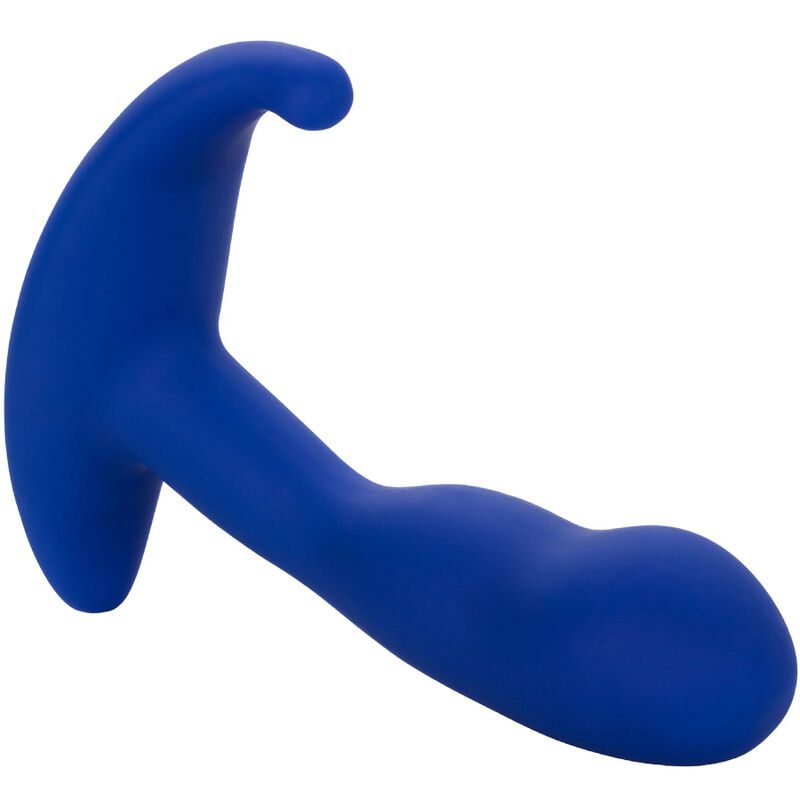 STIMOLATORE ANALE CURVO E VIBRATORE BLU