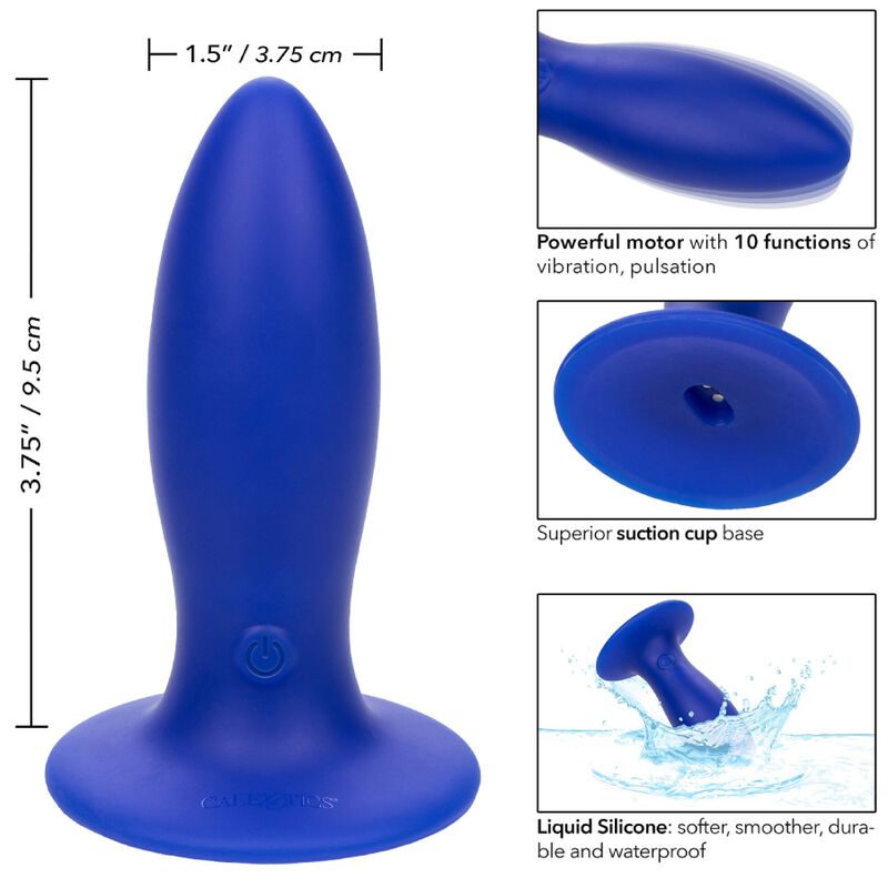 ADMIRAL - VIBRATORE PLUG ANALE BLU