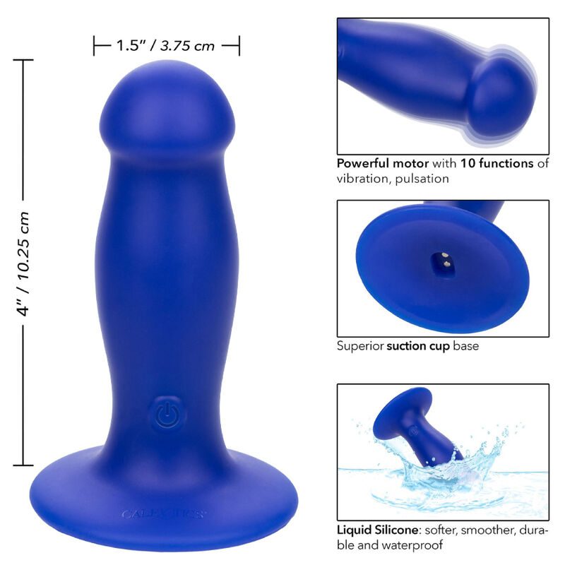 ADMIRAL - VIBRATORE PLUG ANALE  BLU