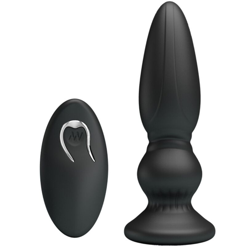 VIBRATORE CON TELECOMANDO PLUG ANALE NERO