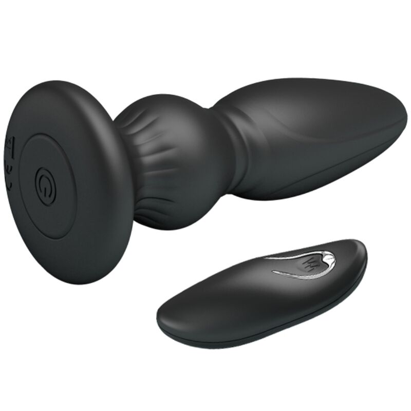 VIBRATORE CON TELECOMANDO PLUG ANALE NERO