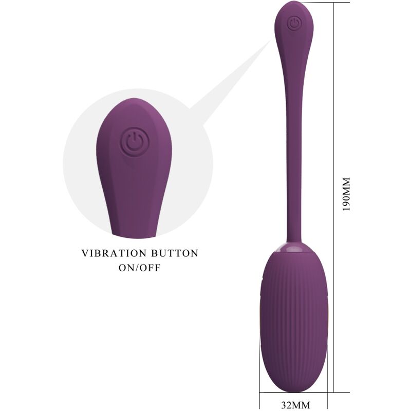 PRETTY LOVE - UOVO VIBRANTE RICARICABILE VIOLA
