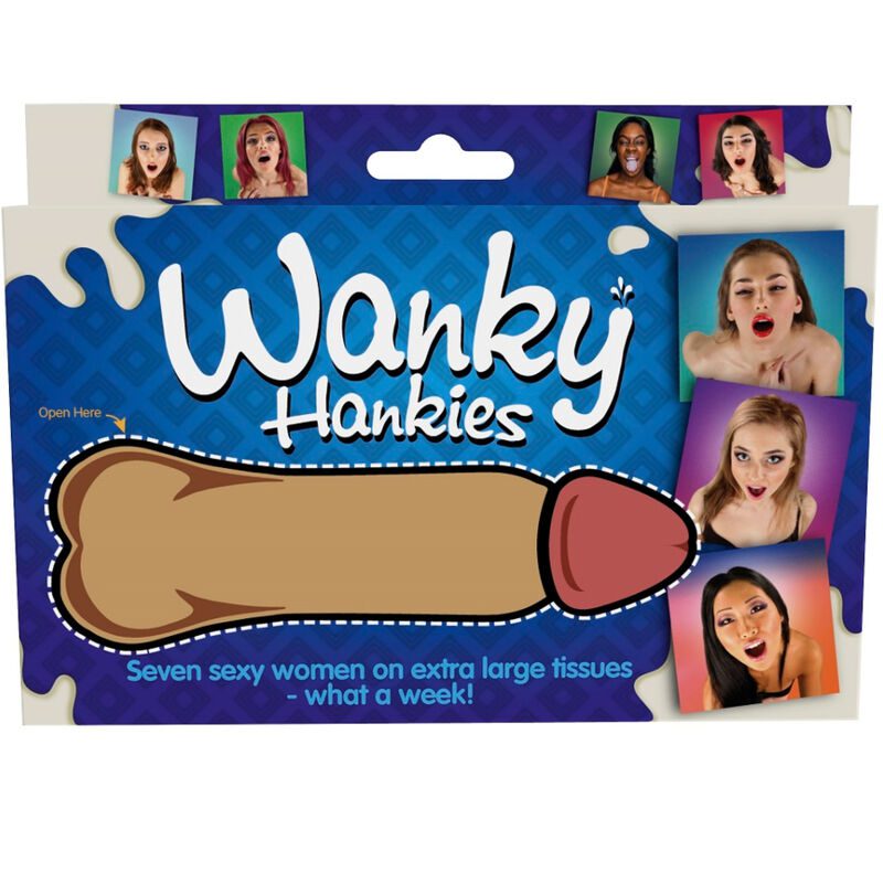 SPENCER  FLEETWOOD - WANKY HANKIES 7 FAZZOLETTI DA DONNA EXTRA LARGE