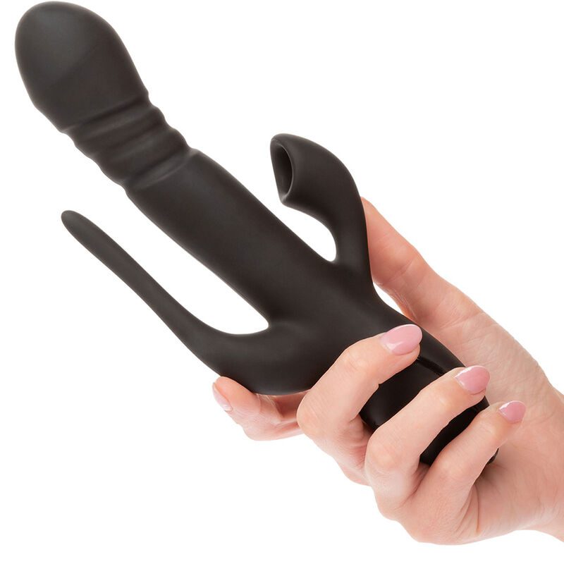 VIBRATORE A TRIPLA AZIONE - NERO