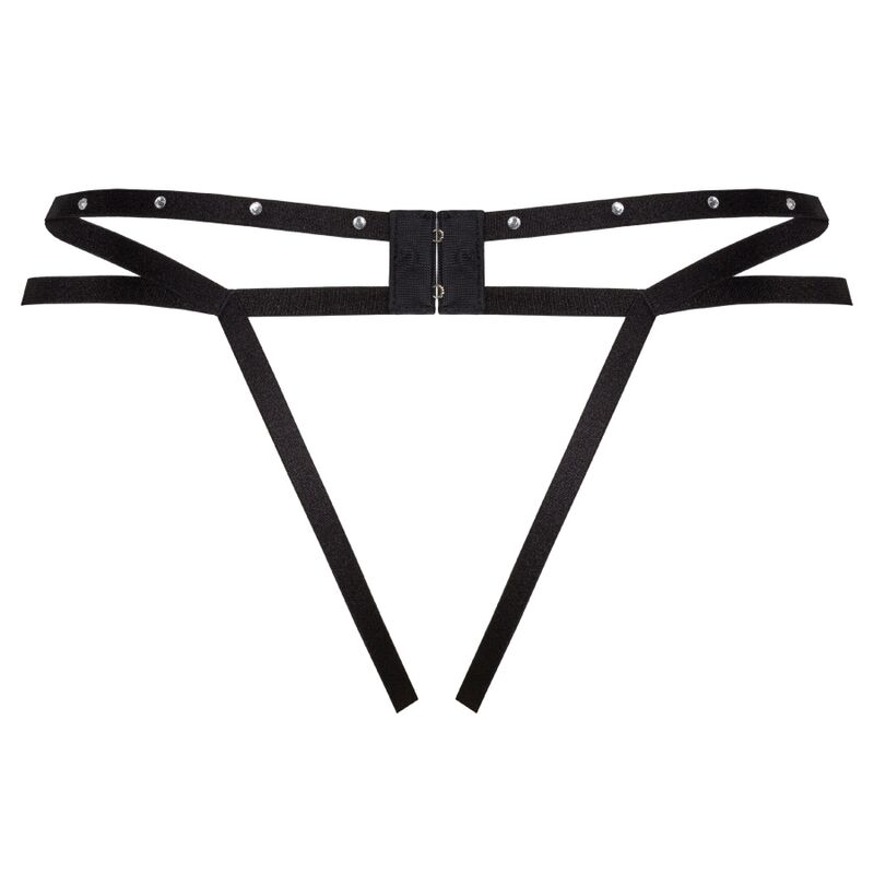 LIVCO CORSETTI FASHION - NOMADE TANGA CROTCHLESS NEGRO