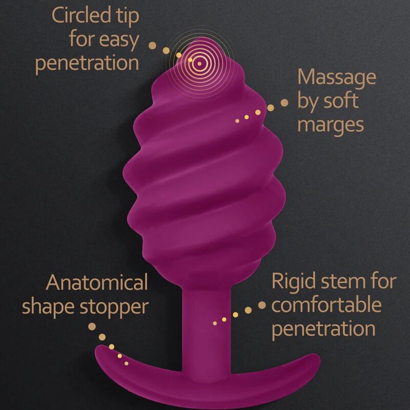 G-VIBE - PLUG ANALE GPLUG TWIST 2 VIOLA