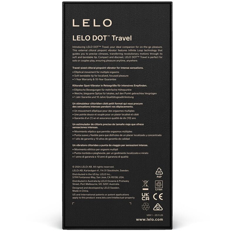 LELO - STIMOLATORE CLITORIDE DOT TRAVEL VIOLA