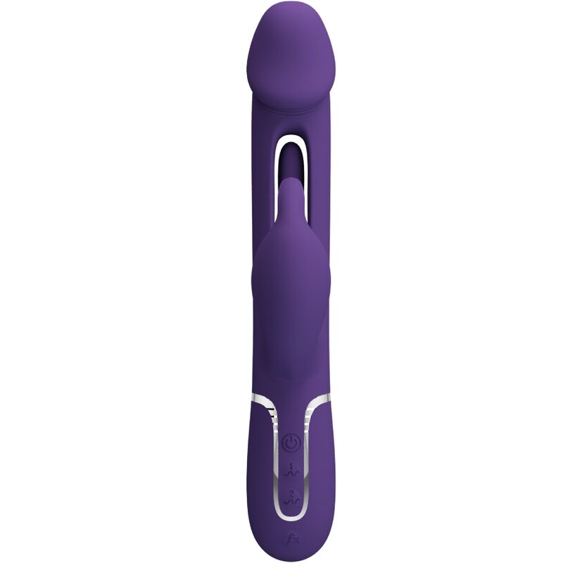 PRETTY LOVE - VIBRATORE DEJON RABBIT 3 IN 1 MULTIFUNZIONE VERDE ACQUA