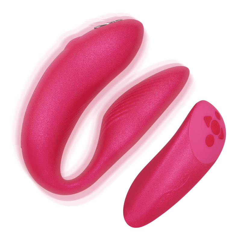 VIBRATORE PER COPPIE WE VIBE CHORUS CON CONTROLLO SQUEEZE - ROSA
