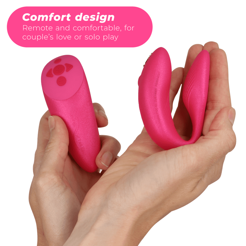 VIBRATORE PER COPPIE WE VIBE CHORUS CON CONTROLLO SQUEEZE - ROSA