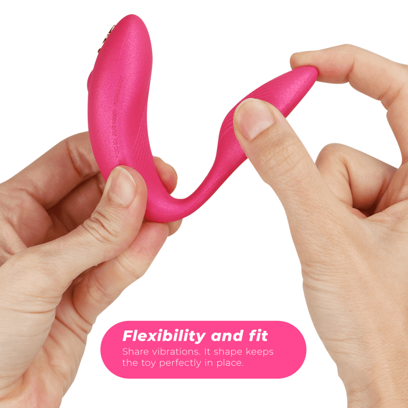 VIBRATORE PER COPPIE WE VIBE CHORUS CON CONTROLLO SQUEEZE - ROSA