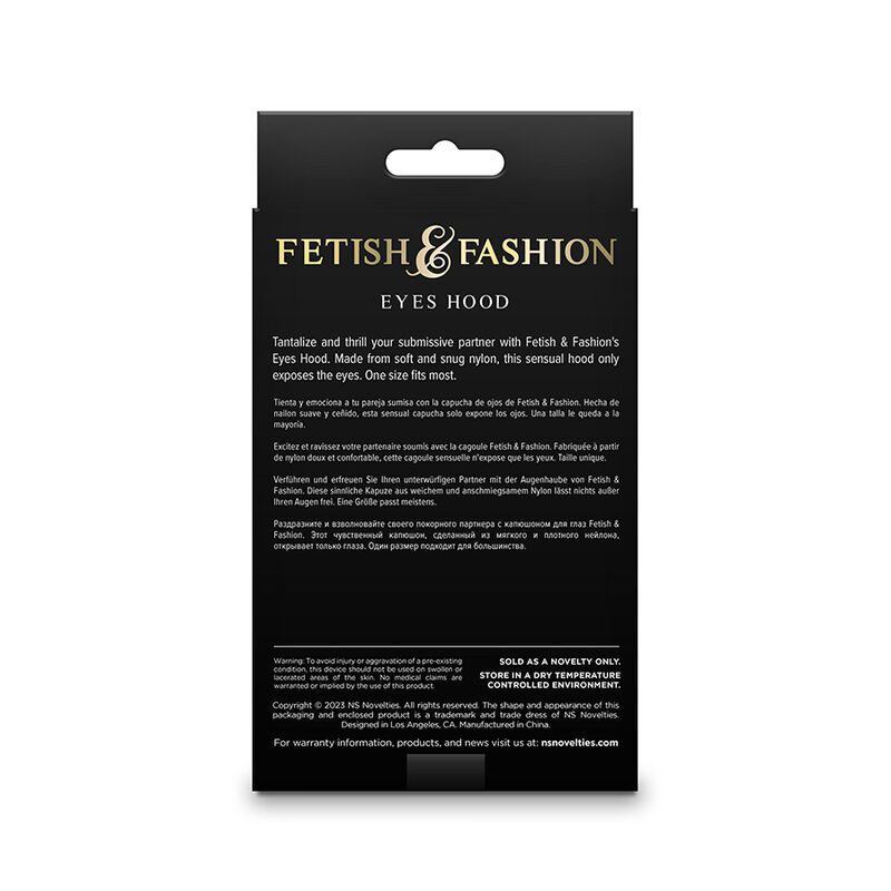 NS NOVELTIES - FETISH  FASHION OCCHI CAPPUCCIO NYLON BIANCO