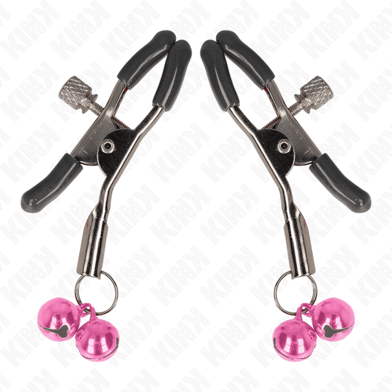 KINK - MORSETTO PER CAPEZZOLI DOPPIA CAMPANA ROSA 6 CM