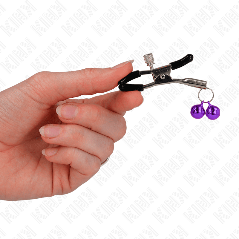 KINK - PINZA PER CAPEZZA DOPPIA VIOLA 6 CM