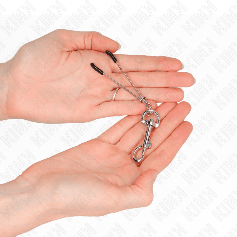 KINK - PINZA PER CAPEzzoli A GANCIO SOTTILE ARGENTO 7 CM