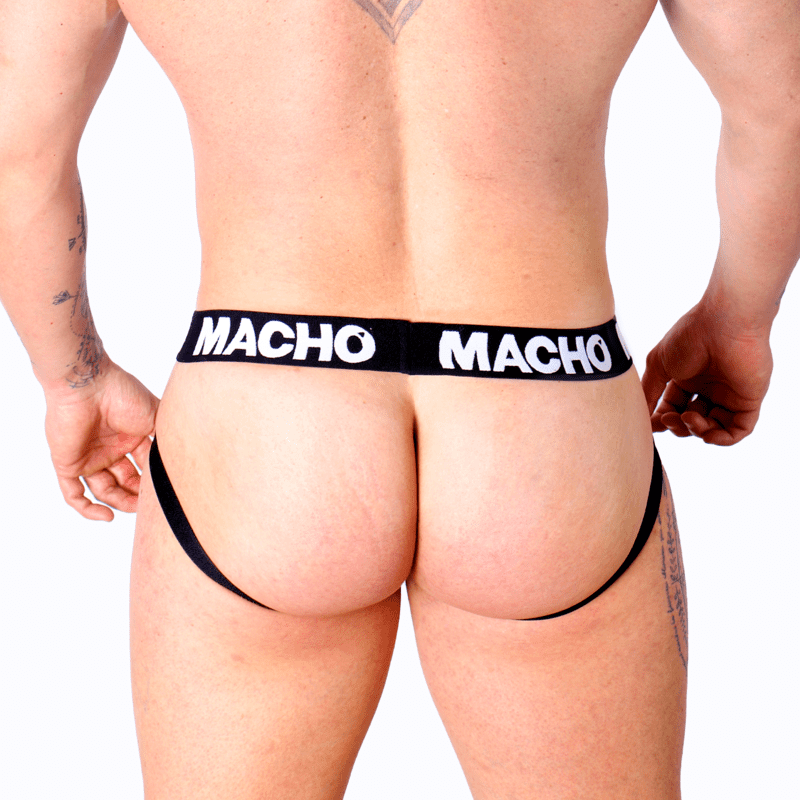 MACHO - MX25NC JOCK BLACK LEATHER  S