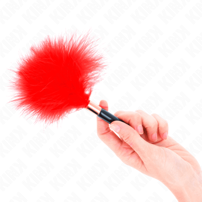 KINK - PIUME TICKLE IN METALLO ORO ROSSO 18 CM