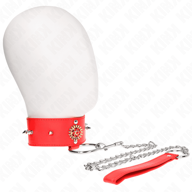 KINK - COLLANA DI DIAMANTI ROSSI CON CINTURA 65 CM REGOLABILE 35-51 CM X 7 CM