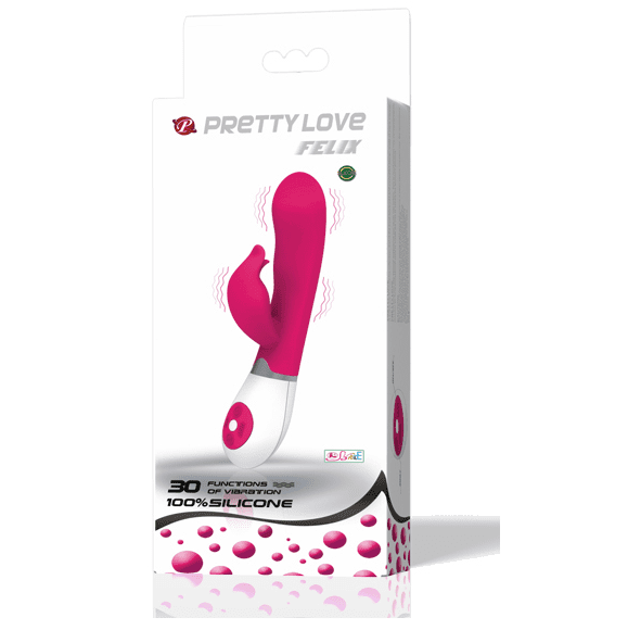 VIBRATORE CON STIMOLATORE PRETTY LOVE FLIRTATION - FELIX