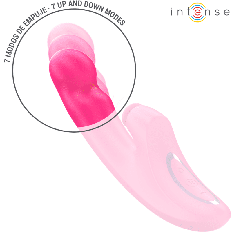INTENSE - EMI VIBRATORE 13,5 CM MULTIFUNZIONE 3 IN 1 10 VIBRAZIONI ROSA