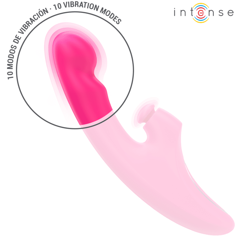 INTENSE - EMI VIBRATORE 13,5 CM MULTIFUNZIONE 3 IN 1 10 VIBRAZIONI ROSA