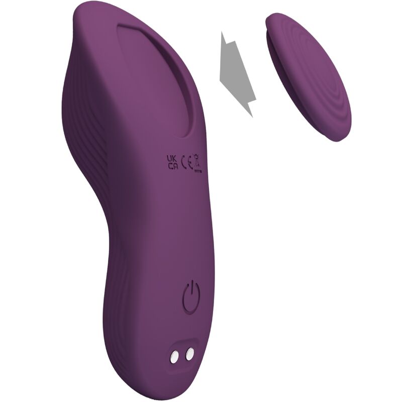 PRETTY LOVE - MANE LAY ON CLITORIDE MASSAGGIATORE 10 VIBRAZIONI TELECOMANDO VIOLA