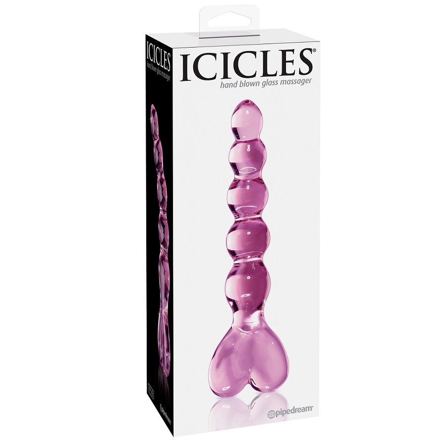 MASSAGGIATORE IN VETRO SOFFIATO A MANO - ICICLES NUMERO 43