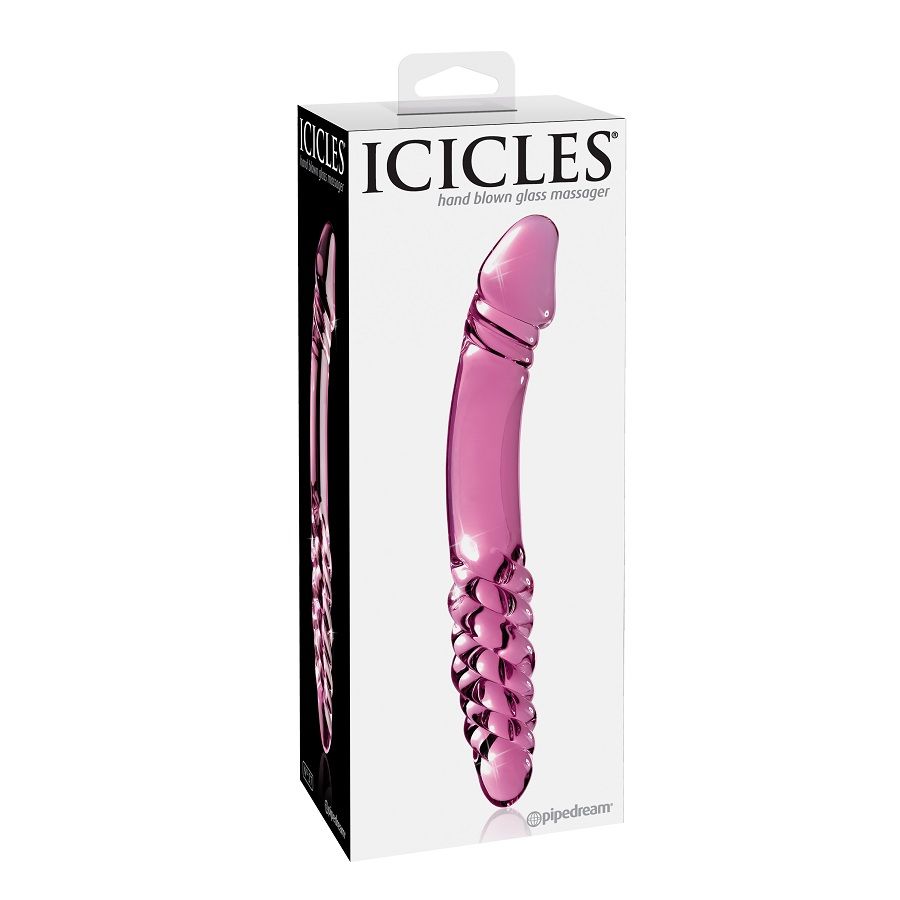 MASSAGGIATORE IN VETRO SOFFIATO A MANO - ICICLES NUMERO 57