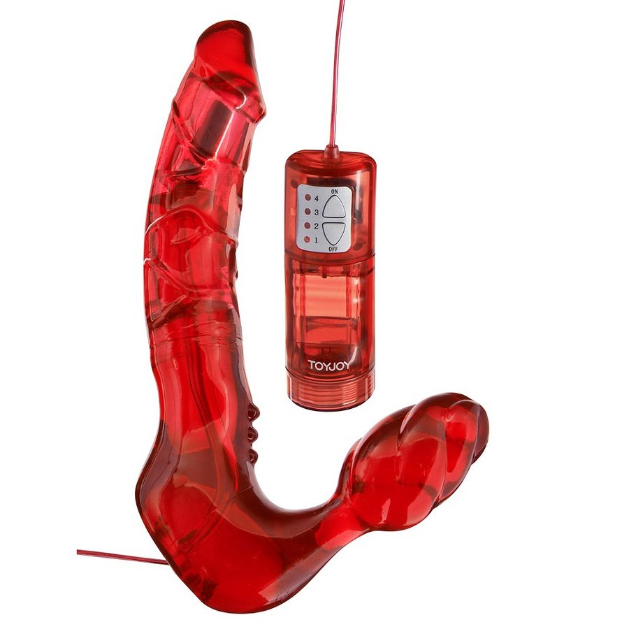 IMBRACATURA A DOPPIA PENETRAZIONE SENZA CINTURINI CON VIBRATORE