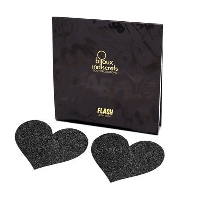 BIJOUX PEZONERAS FLASH CORAZÓN NERO