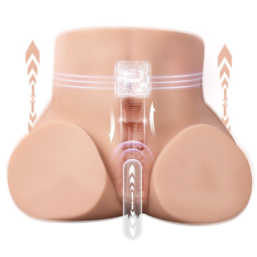XISE - ETHEL THRUSTING MASTURBATORE VAGINA REALISTICO CON VIBRAZIONE MULTIPOSIZIONE
