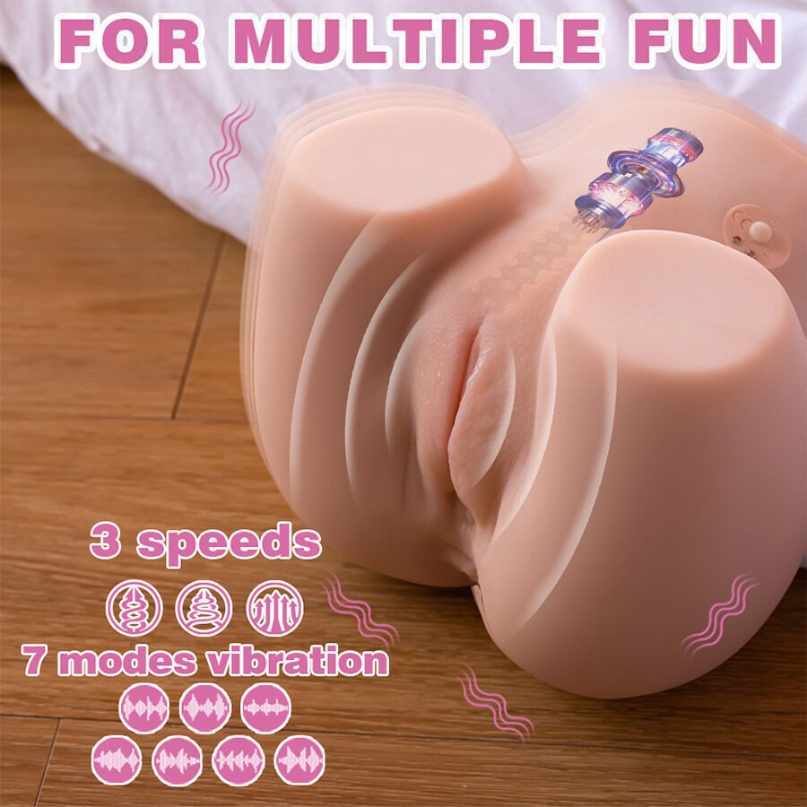 XISE - CONNIE BACK MASTURBATOR VAGINA E ANO REALISTICO MULTIPOSIZIONE CON VIBRAZIONE