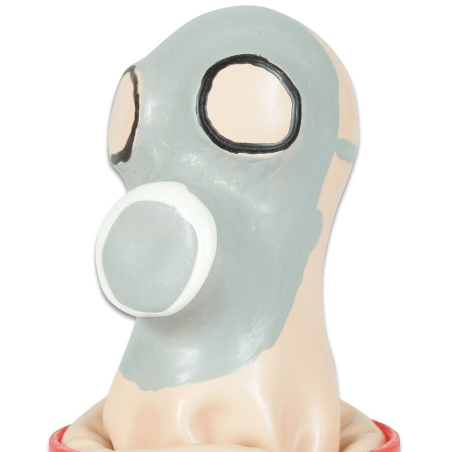 CONDOMERIE - PRESERVATIVI NOVITÀ DIPINTI A MANO MASCHERA ANTIGAS
