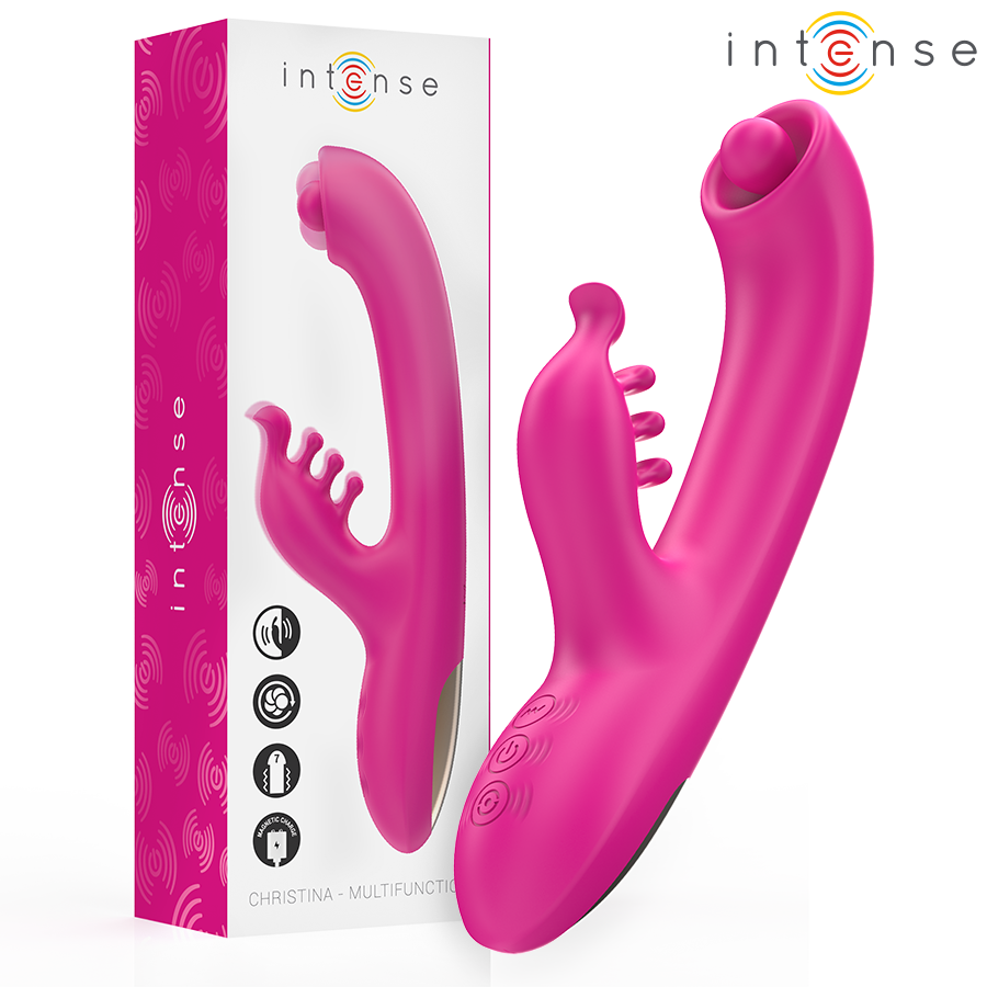 img_206328_066ee8b85a208604739959e49f036059_1.png INTENSE - CHRISTINA VIBRATORE MULTIFUNZIONE RABBIT 22,5 CM ROSA