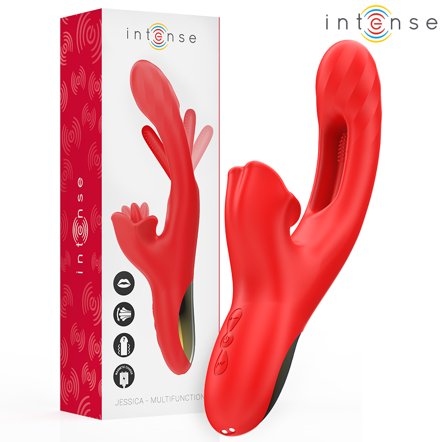 img_206347_24cded05df7e1ad87c834c65d3fccc8d_1.png INTENSE - JESSICA VIBRATORE MULTIFUNZIONE STIMOLAZIONE CLITORIDE 24,8 CM ROSSO