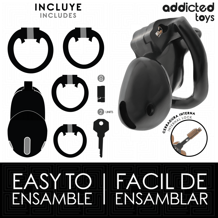 ADDICTED TOYS LOCKED- MINDNIGHT CELL GABBIA PER PENE TAGLIA S 4.8 CM