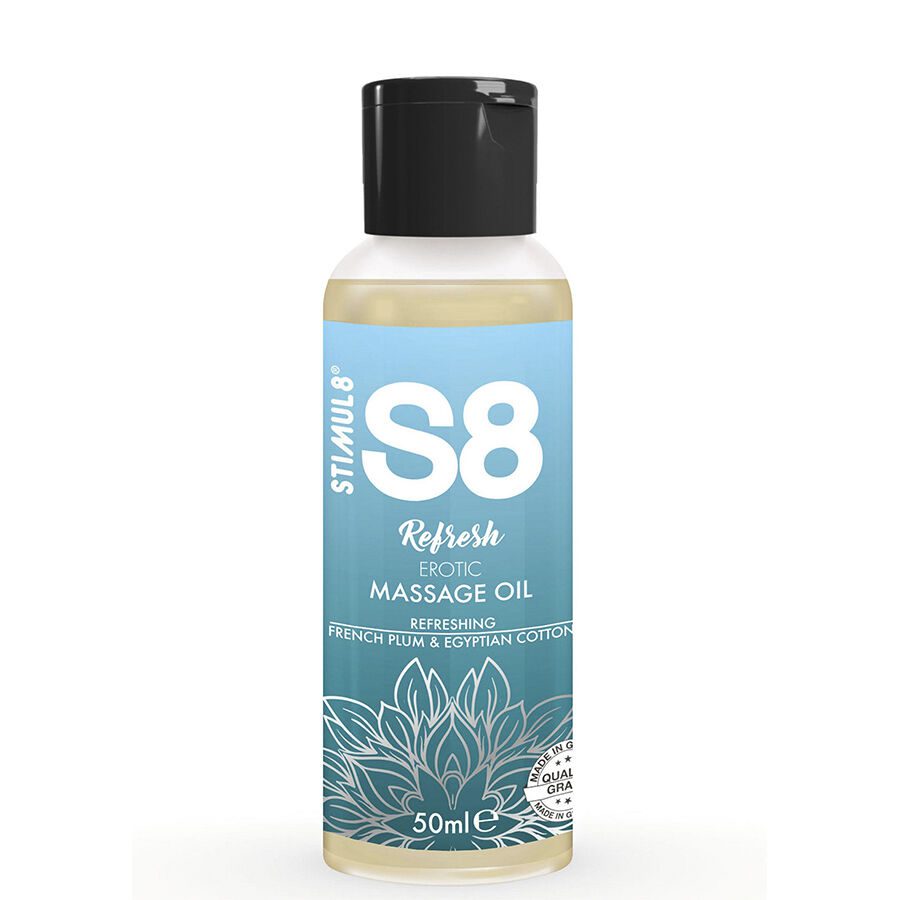 STIMUL8 - S8 REFRESH OLIO DA MASSAGGIO EROTICO IN COTONE 50 ML