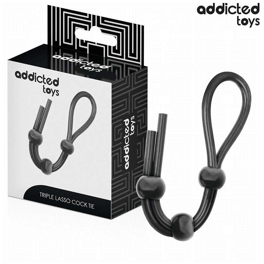 ADDICTED TOYS - CORDA IN SILICONE PER IL PENE A TRIPLO ANELLO