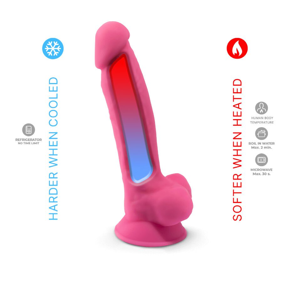 SILEXD  MODELLO DI PENE REALISTICO 7 ROSA BRILLANTE AL BUIO
