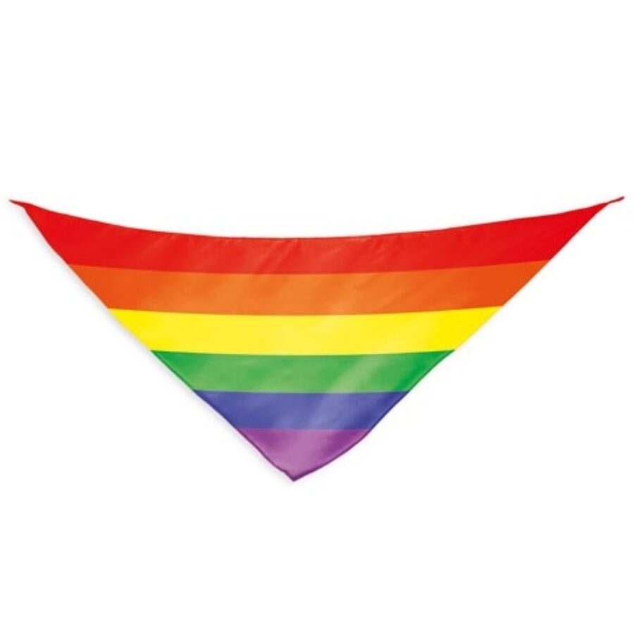 PRIDE - SCIARPA IN COTONE CON BANDIERA ARCOBALENO
