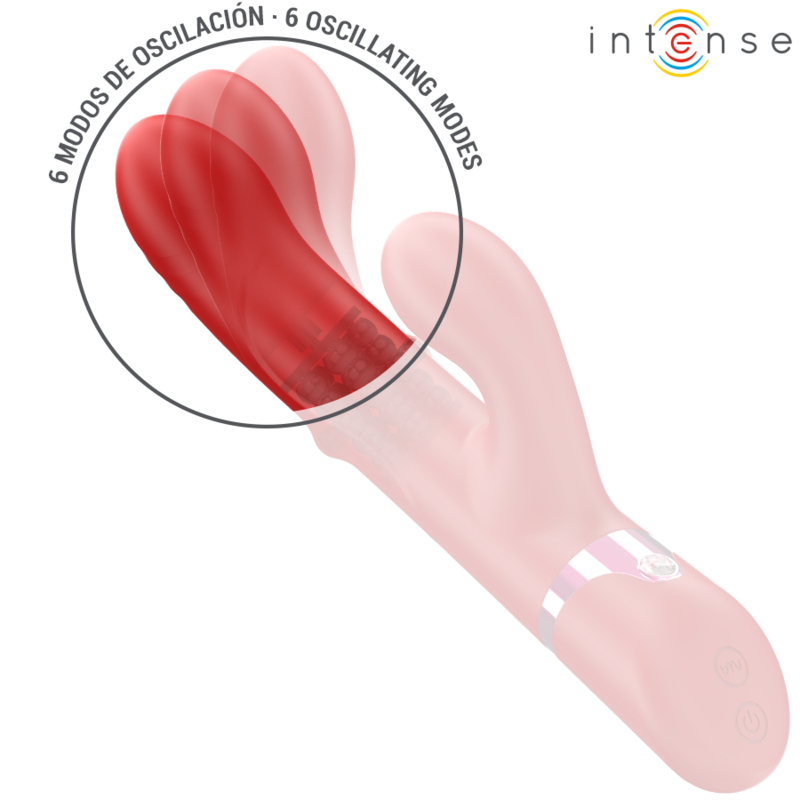 img_213965_1ebb023bac0af8c8aaddadff75ec016e_1.png INTENSE - LELE VIBRATORE MULTIFUNZIONE ROTANTE E OSCILLANTE E STIMOLANTE ROSSO