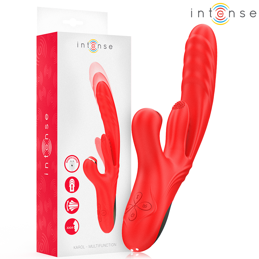 img_213989_e69c9c569391d87174e2bf7270e811c5_1.png INTENSE - KAROL VIBRATORE MULTIFUNZIONE SPINTA E STIMOLAZIONE E ONDE STIMOLANTI ROSSO