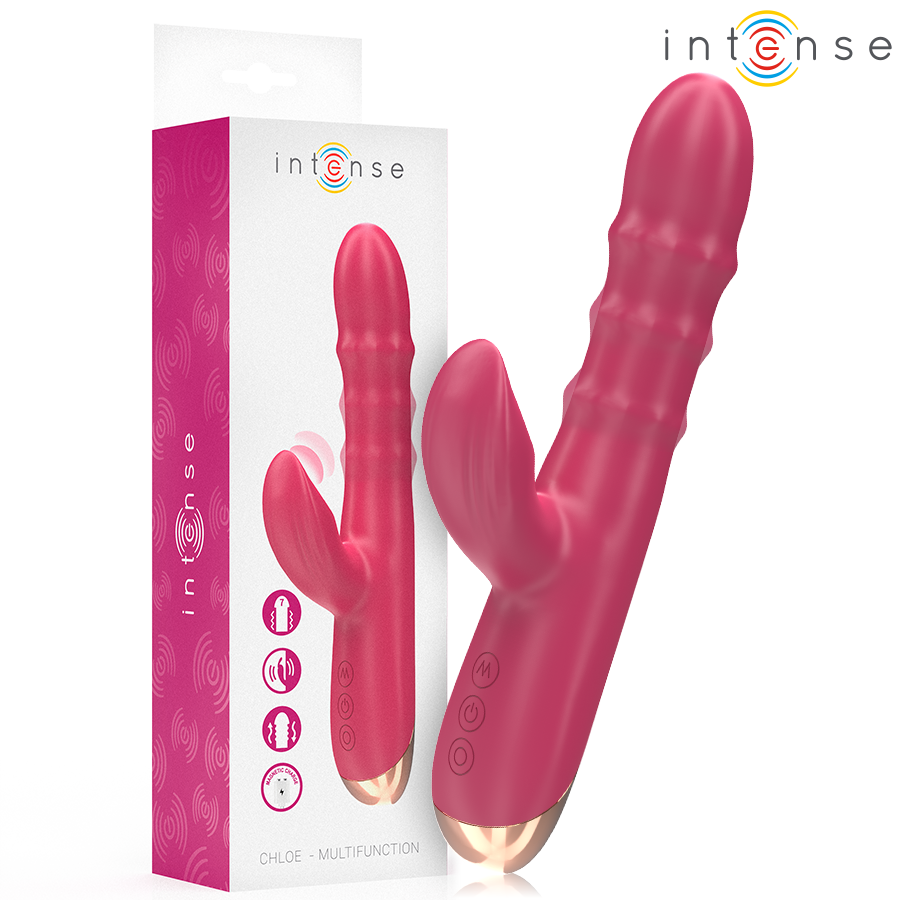 img_214013_f87c28176681abddc84dced918be0989_1.png INTENSE - CHLOE VIBRATORE MULTIFUNZIONE 3 IN 1 ROSSO